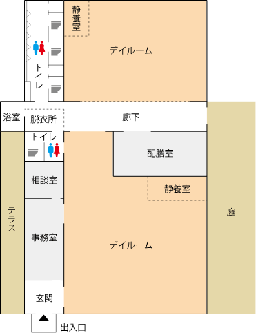 館内の見取図